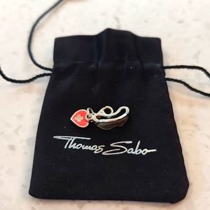 Thomas Sabo Sterling Silver Switzerland Goggles and‎ Heart Charm